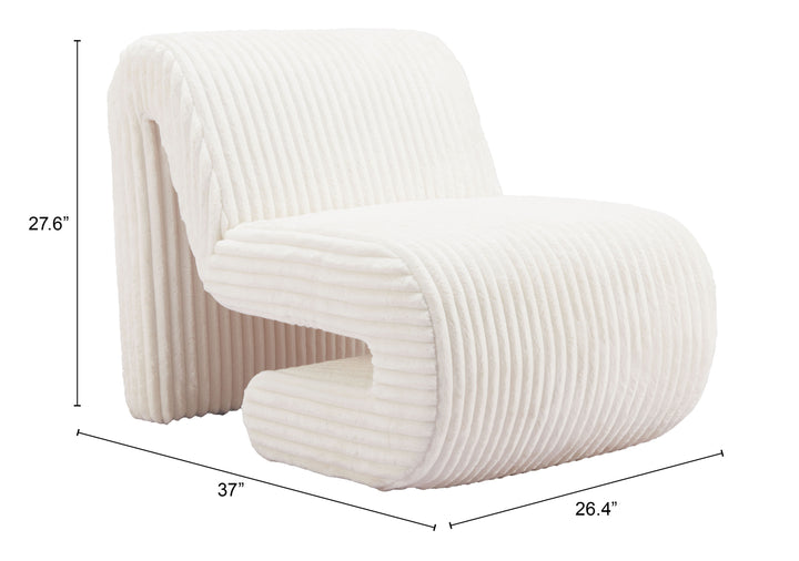 Zuo Opam Accent Chair White
