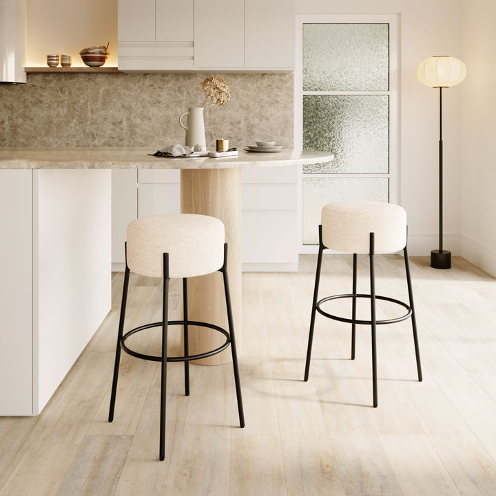 Zuo Blanche Barstool (Set of 2) Ivory
