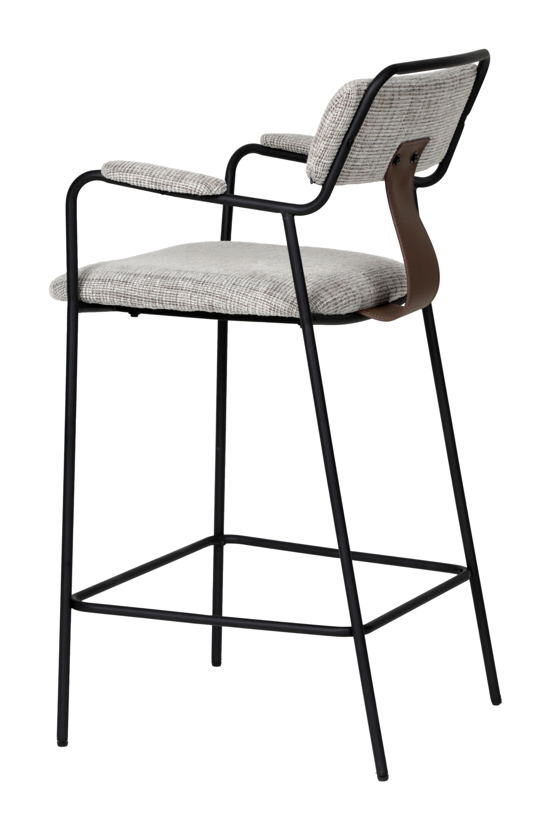 Zuo Couva Counter Stool (Set of 2) Gray Tweed