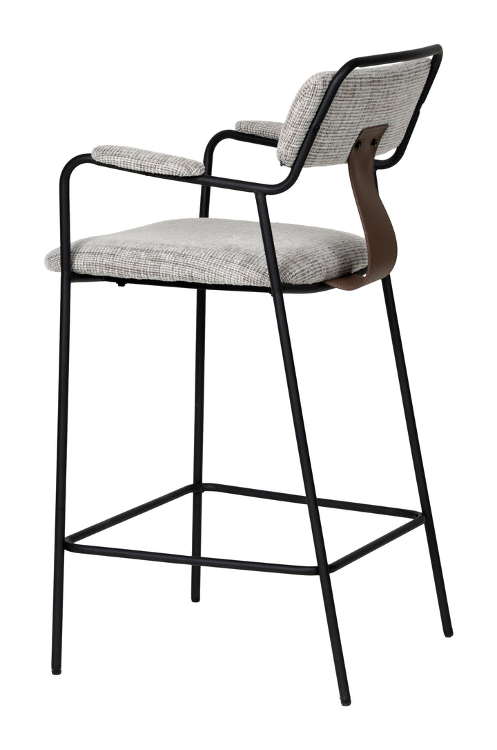 Zuo Couva Counter Stool (Set of 2) Gray Tweed