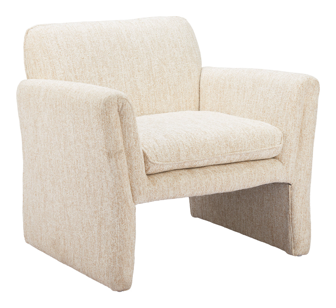Zuo Dobra Accent Chair Oatmeal Beige