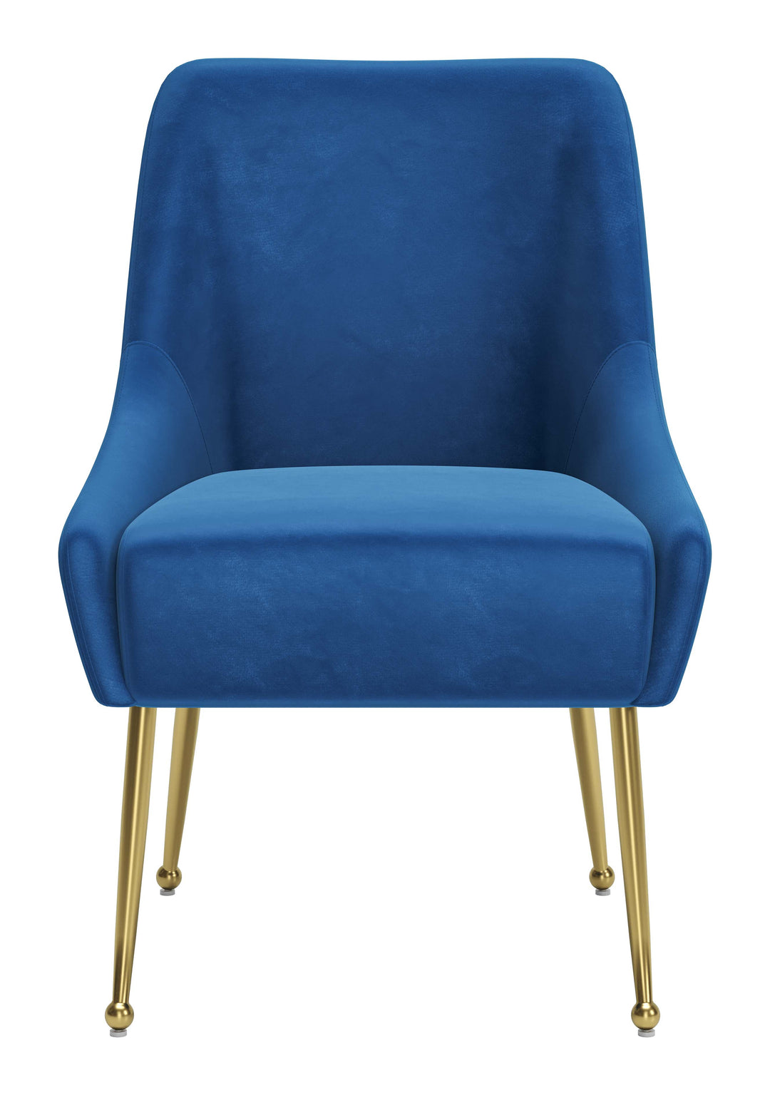 Zuo Maxine Dining Chair Navy Blue & Gold