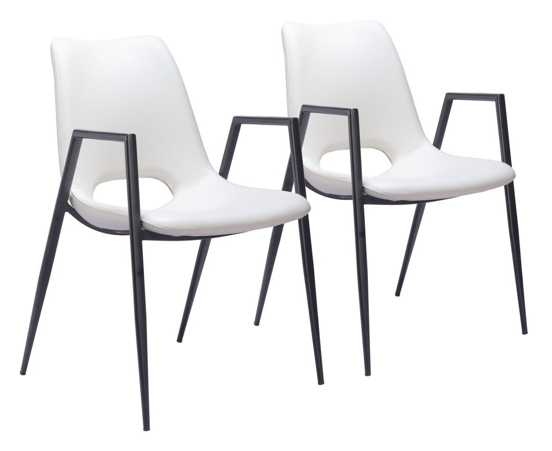 Zuo Desi Dining Chair (Set of 2) White