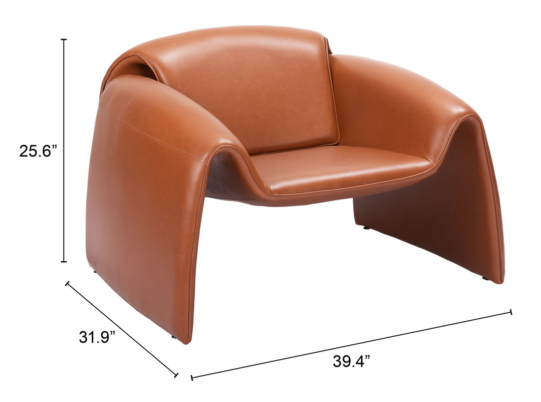 Zuo Horten Accent Chair Brown