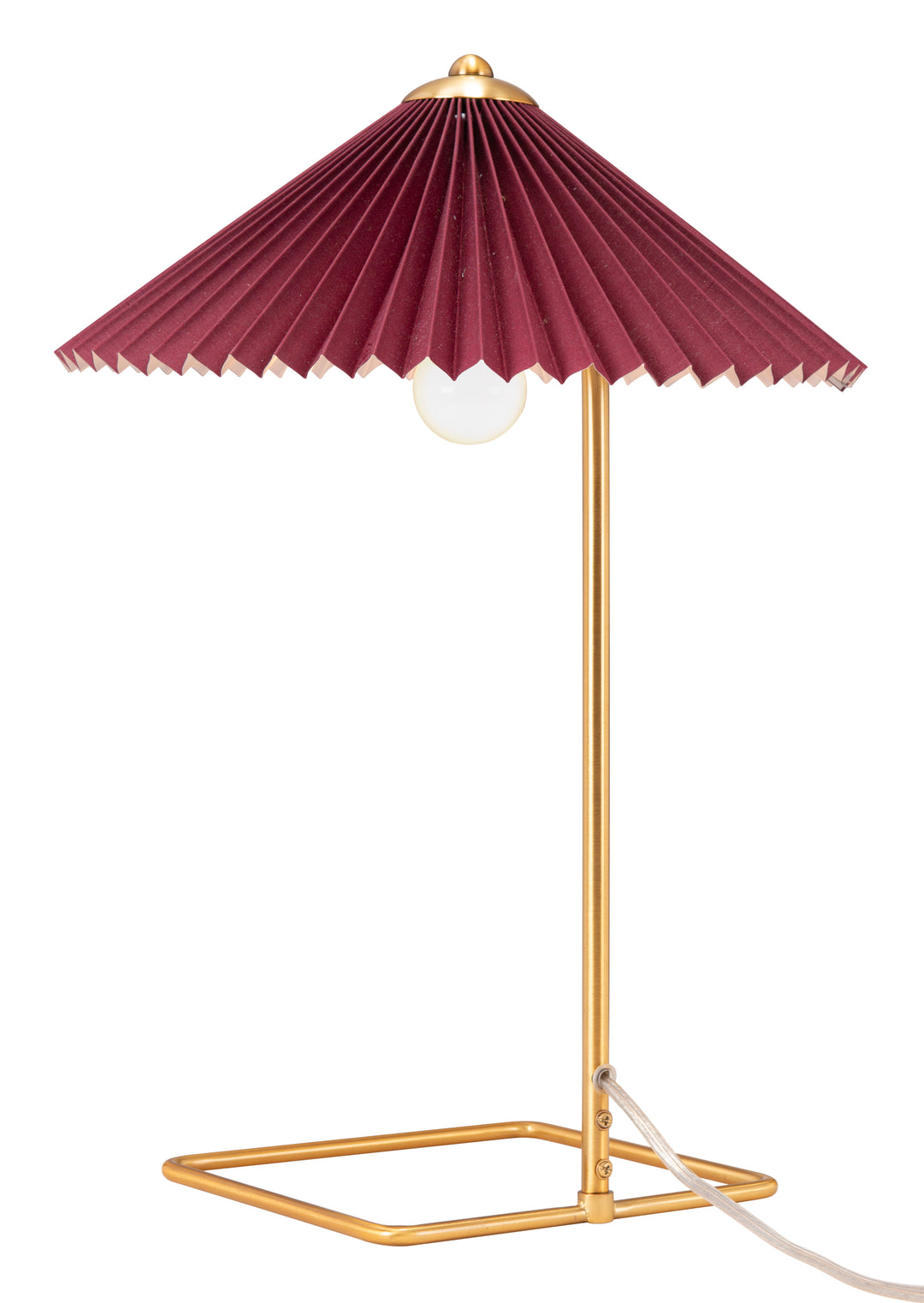 Zuo Charo Table Lamp Red & Gold