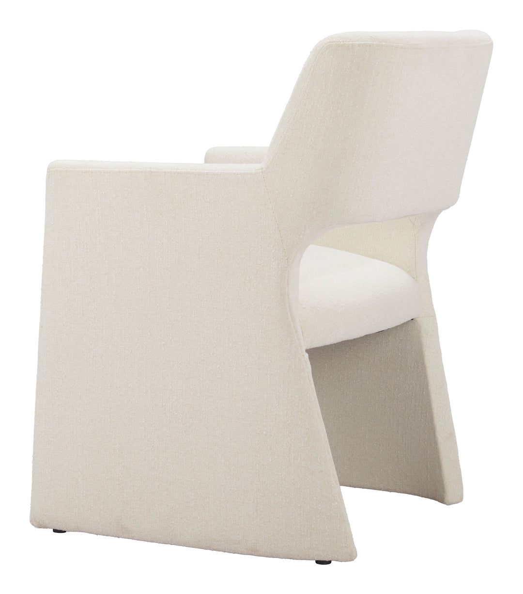 Zuo Minet Dining Chair Linen White