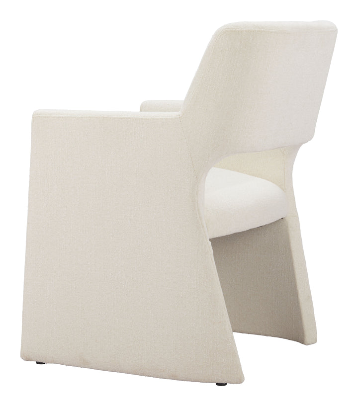 Zuo Minet Dining Chair Linen White