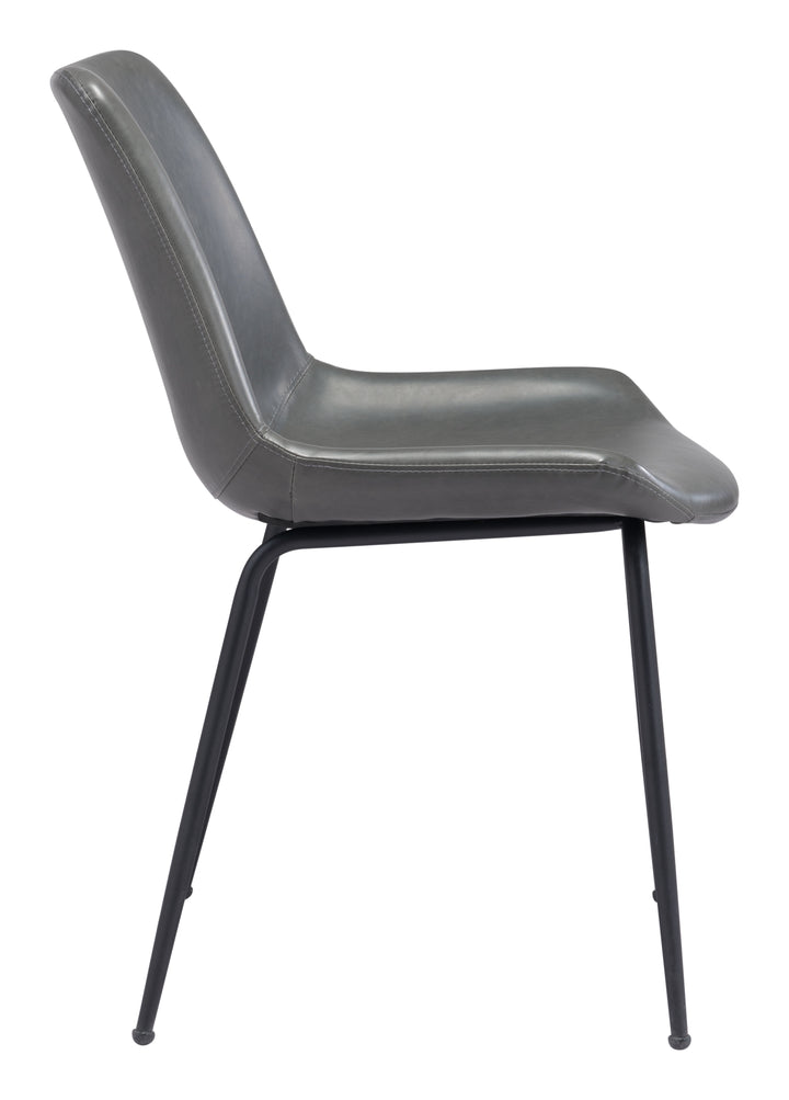 Zuo Byron Dining Chair (Set of 2) Gray