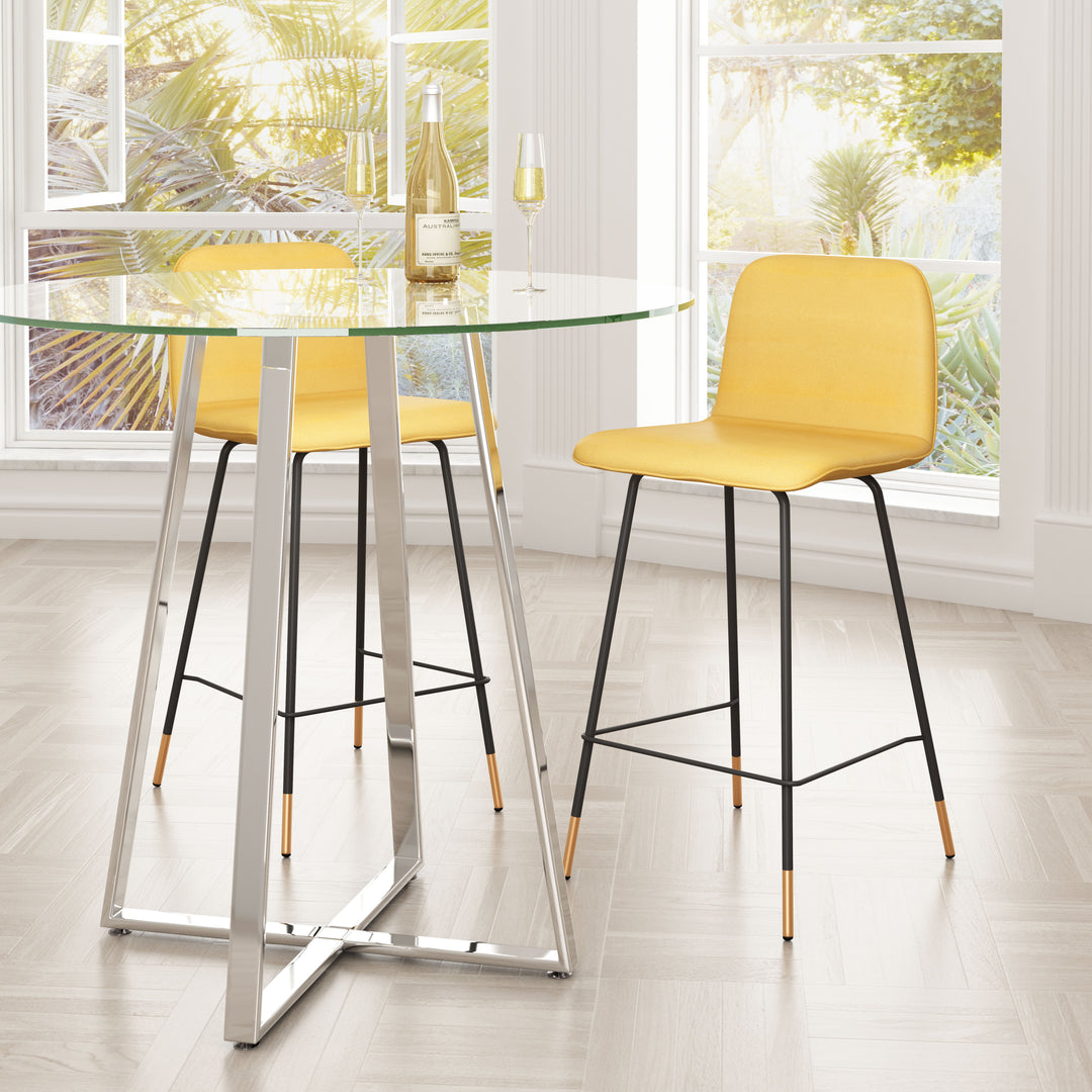 Zuo Var Counter Stool Yellow