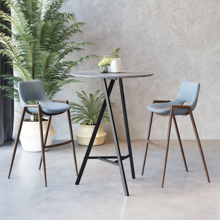 Zuo Metz Bar Table Gray