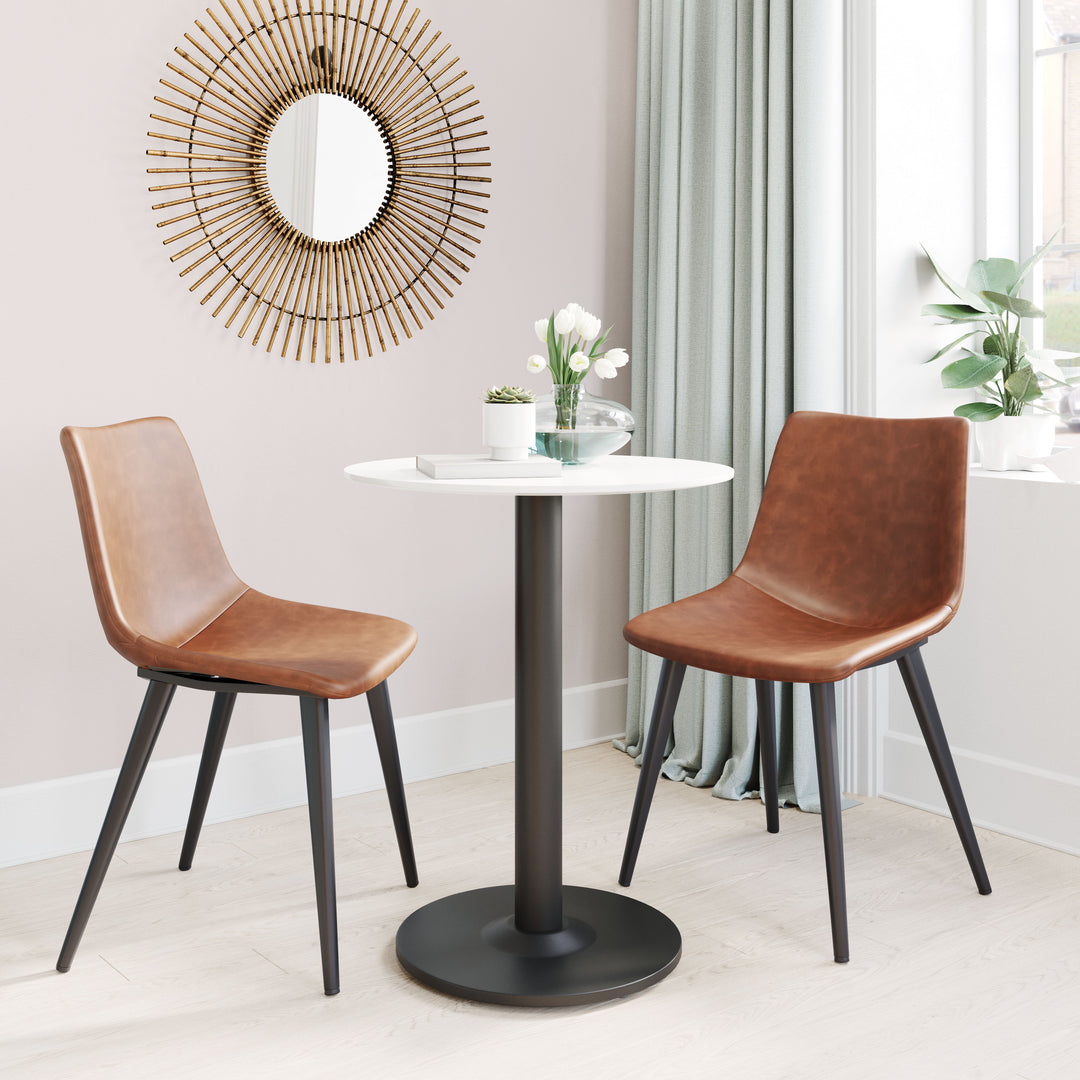 Zuo Alto Bistro Table White & Black