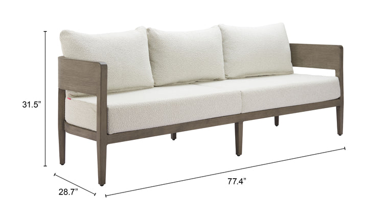 Zuo Foret Sofa Beige