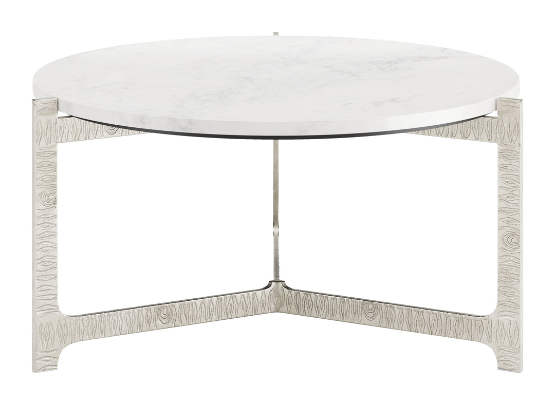 Zuo Barmas Coffee Table White & Silver