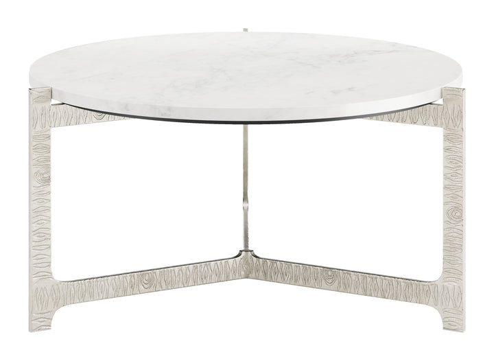Zuo Barmas Coffee Table White & Silver