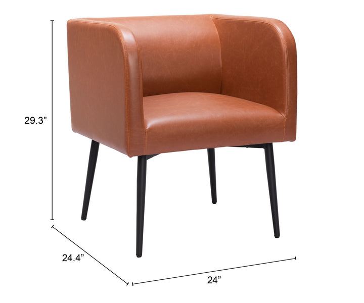 Zuo Horbat Dining Chair Brown