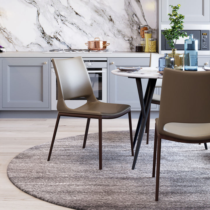 Zuo Ace Dining Chair (Set of 2) Brown & Walnut