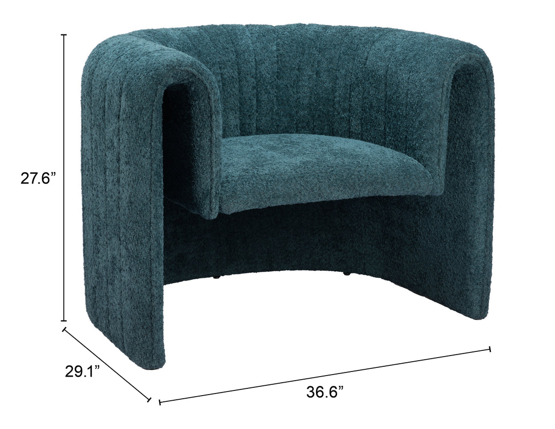 Zuo Viana Accent Chair Aquamarine