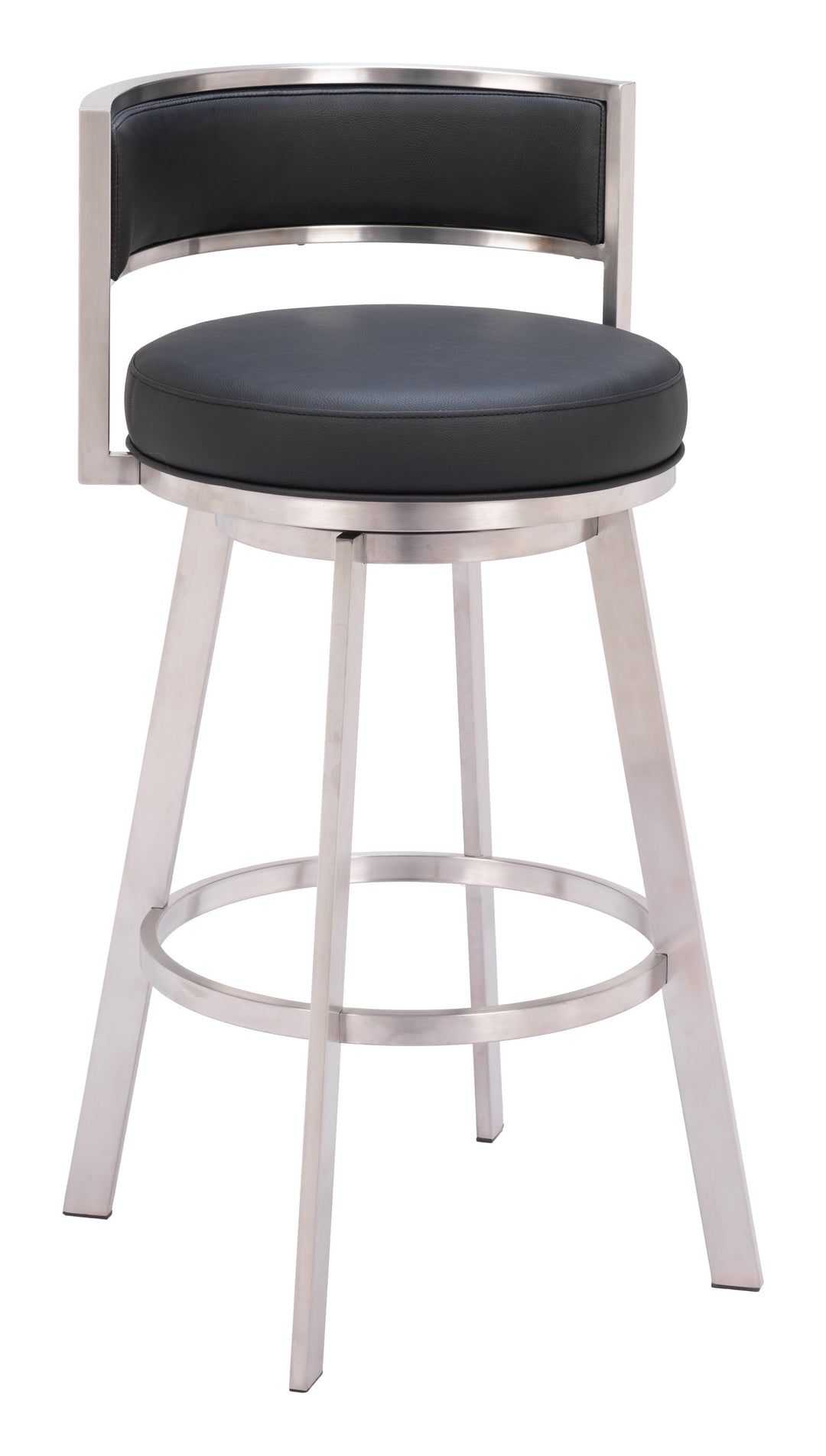Zuo Gimsby Swivel Barstool Black