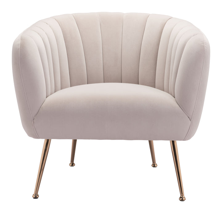 Zuo Deco Accent Chair Beige