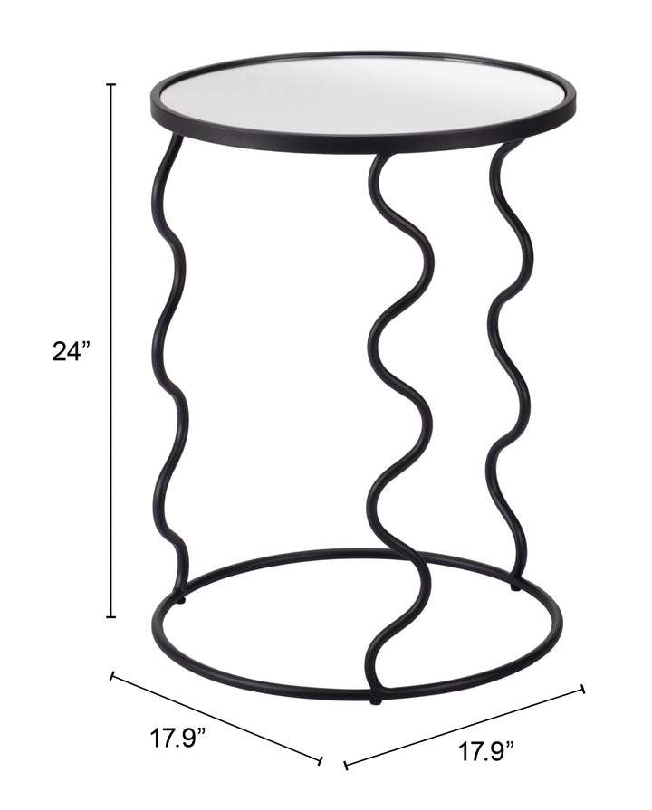 Zuo Bastia Side Table Black