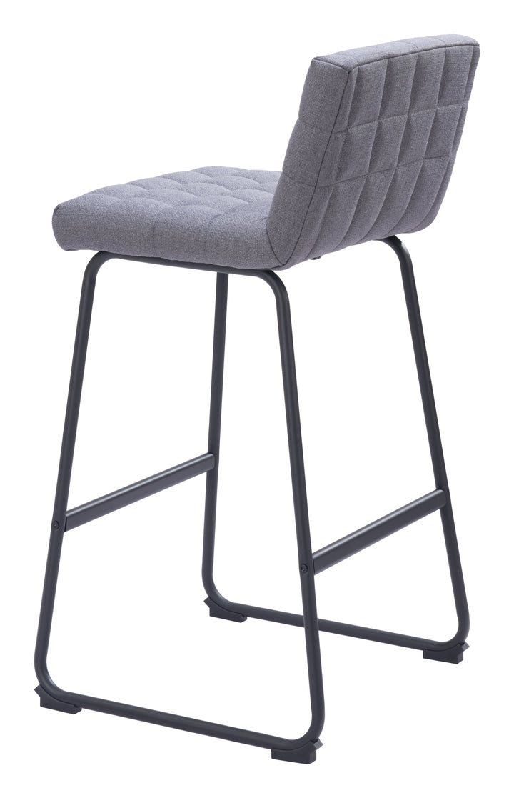 Zuo Pago Barstool (Set of 2) Gray