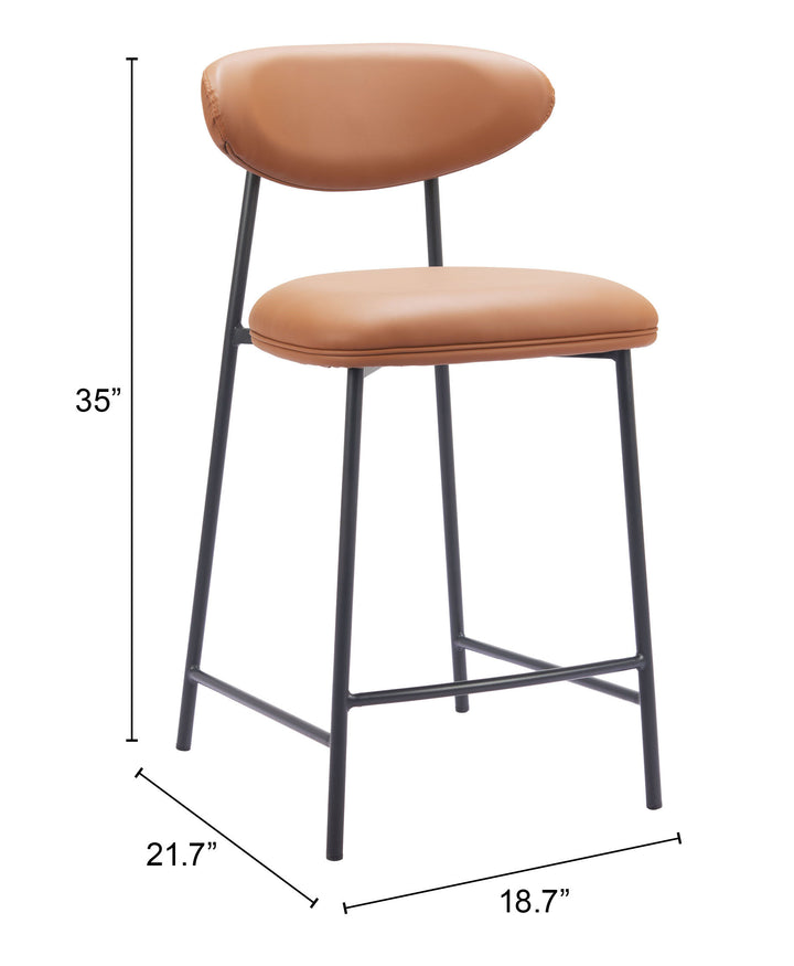 Zuo Rorun Counter Stool (Set of 2) Brown