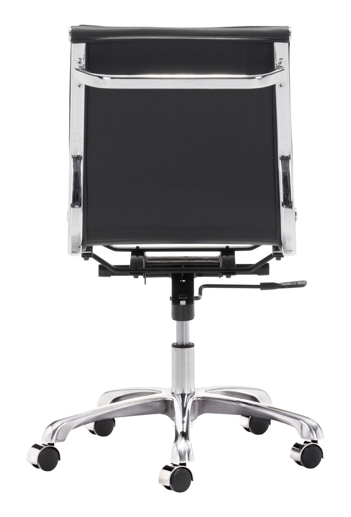 Zuo Lider Plus Armless Office Chair Black