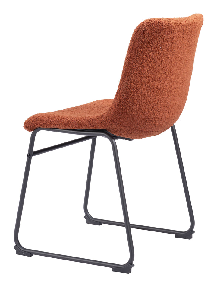 Zuo Smart Dining Chair (Set of 2) Burnt Orange