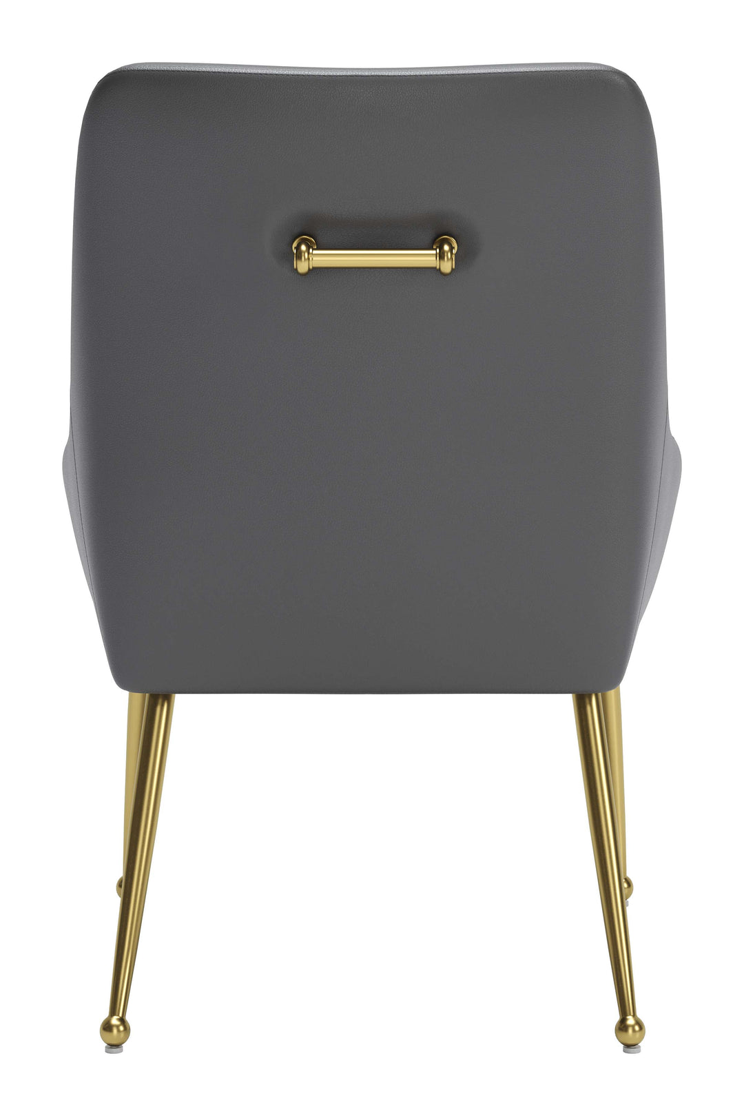 Zuo Maxine Dining Chair Gray & Gold