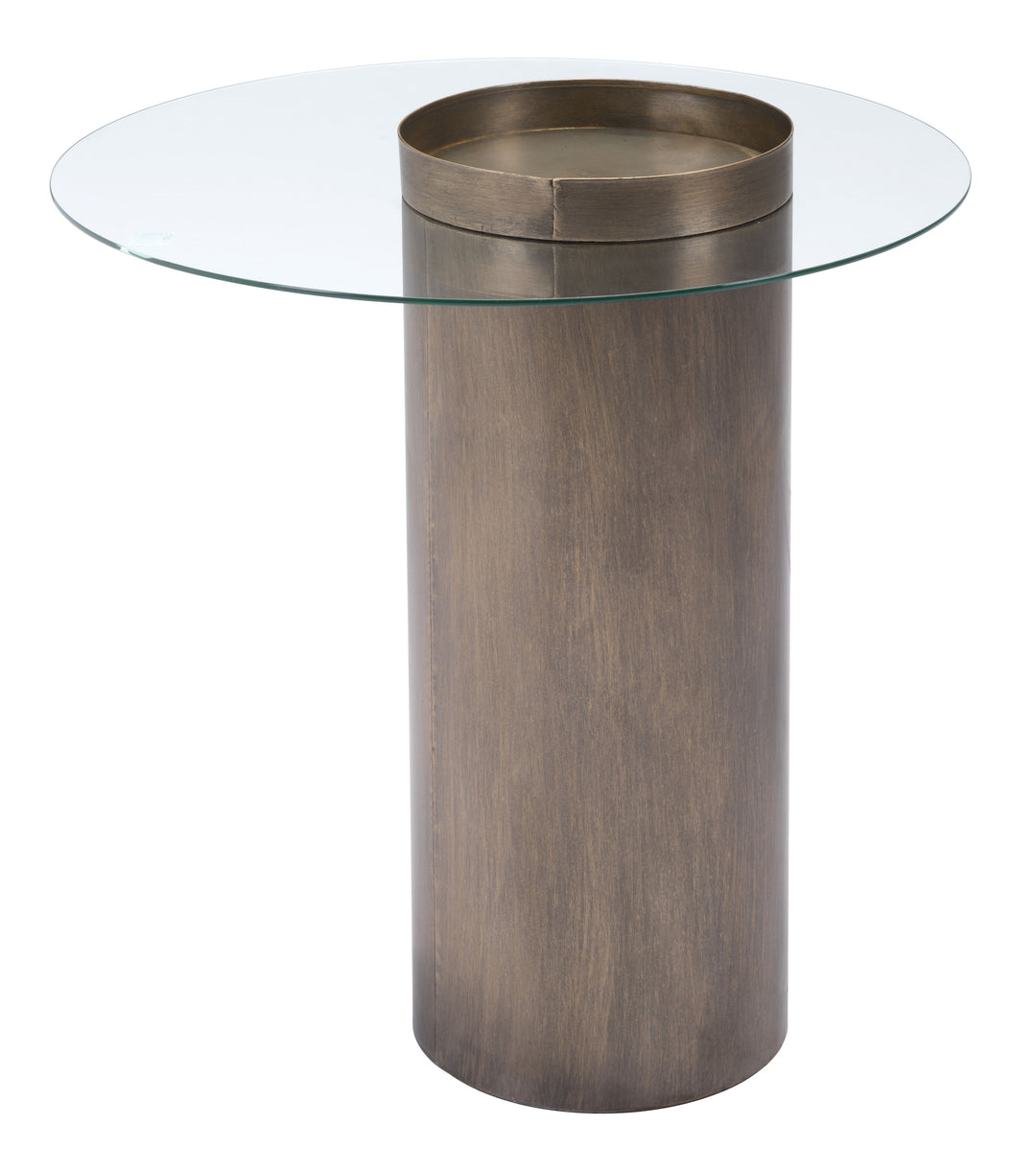 Zuo Emi End Table Antique Bronze