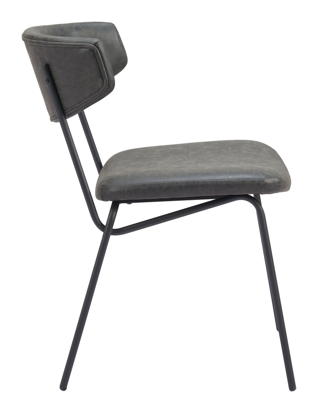 Zuo Charon Dining Chair (Set of 2) Vintage Black