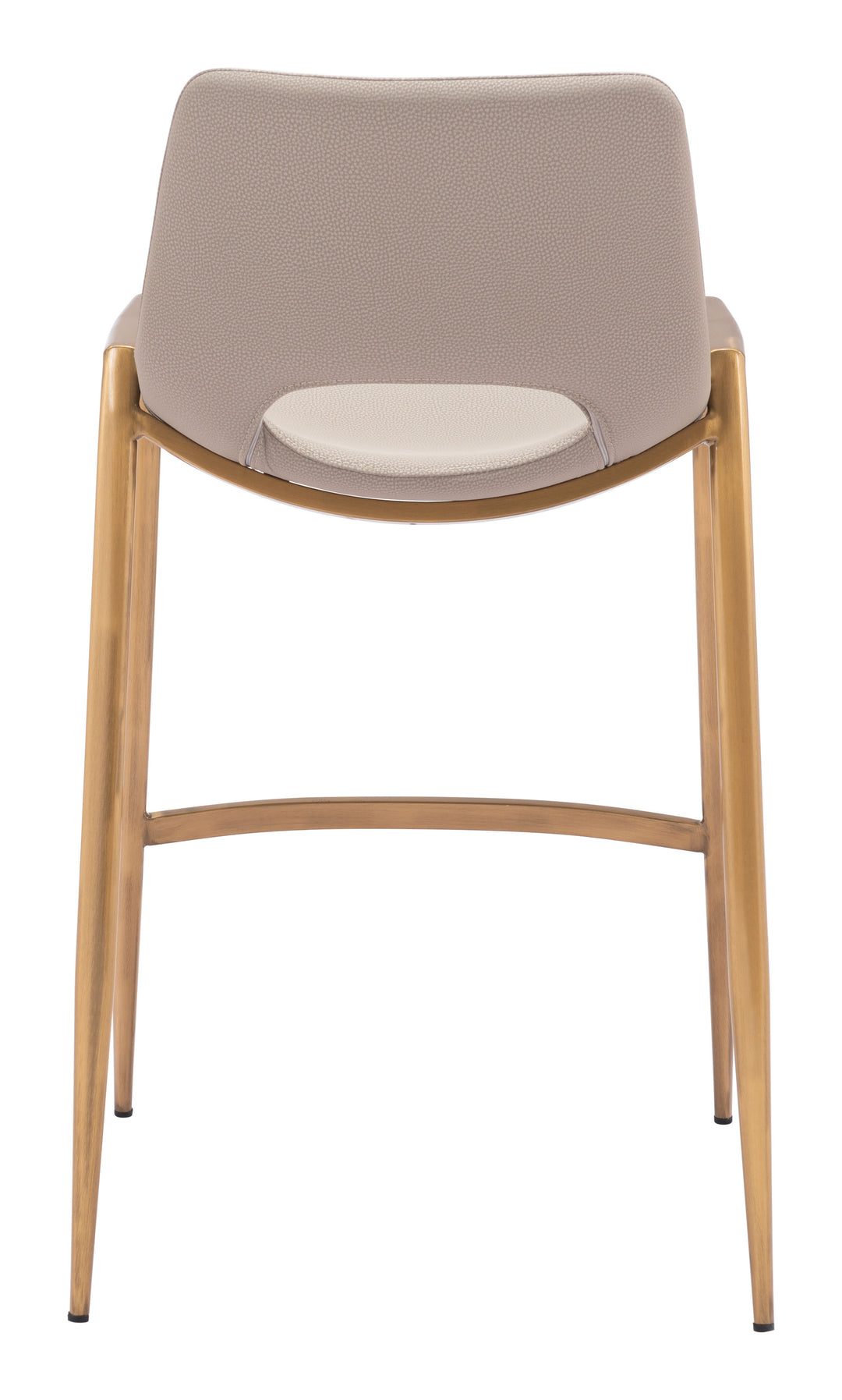Zuo Desi Counter Stool (Set of 2) Beige & Gold