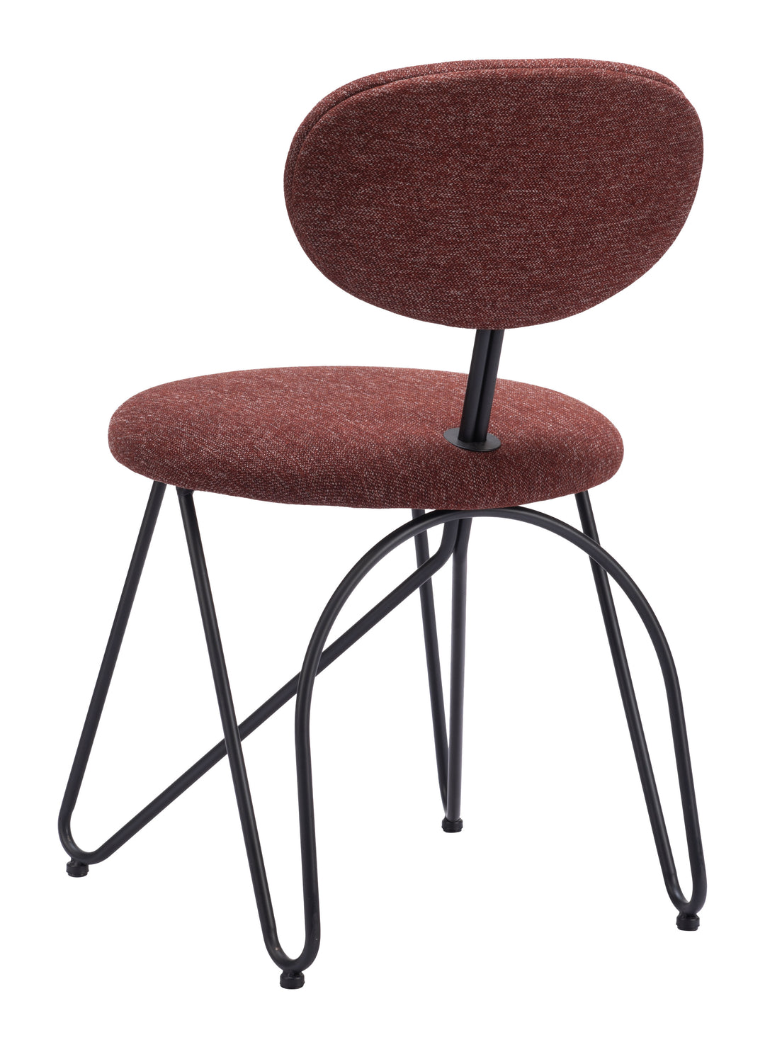 Zuo Novi Dining Chair (Set of 2) Maroon Brown