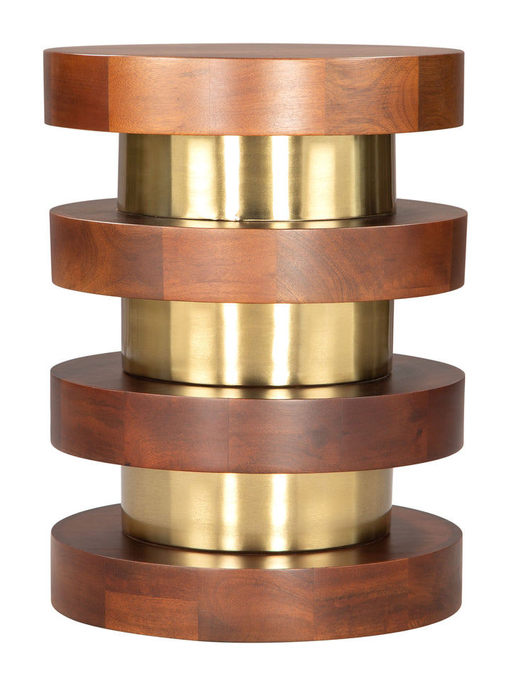 Zuo Marigot Side Table Walnut