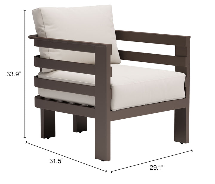 Zuo Bal Harbor Armchair White
