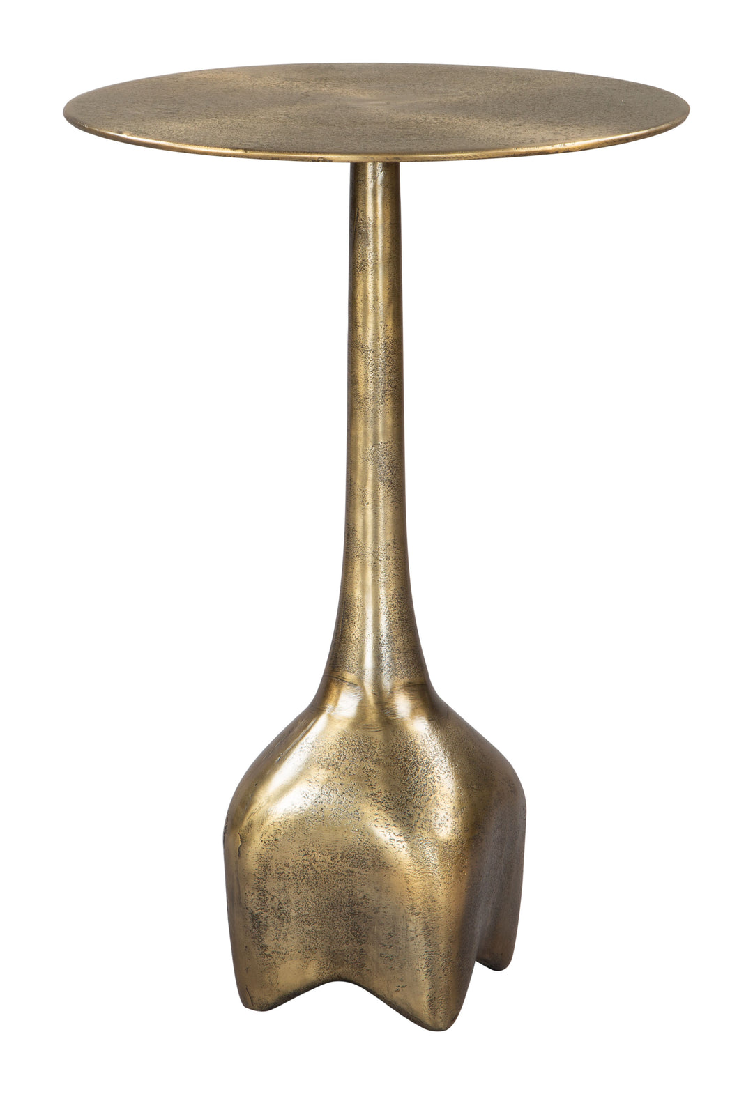 Zuo Lexi Side Table Antique Brass