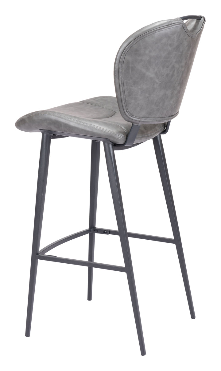 Zuo Terrence Barstool Vintage Gray