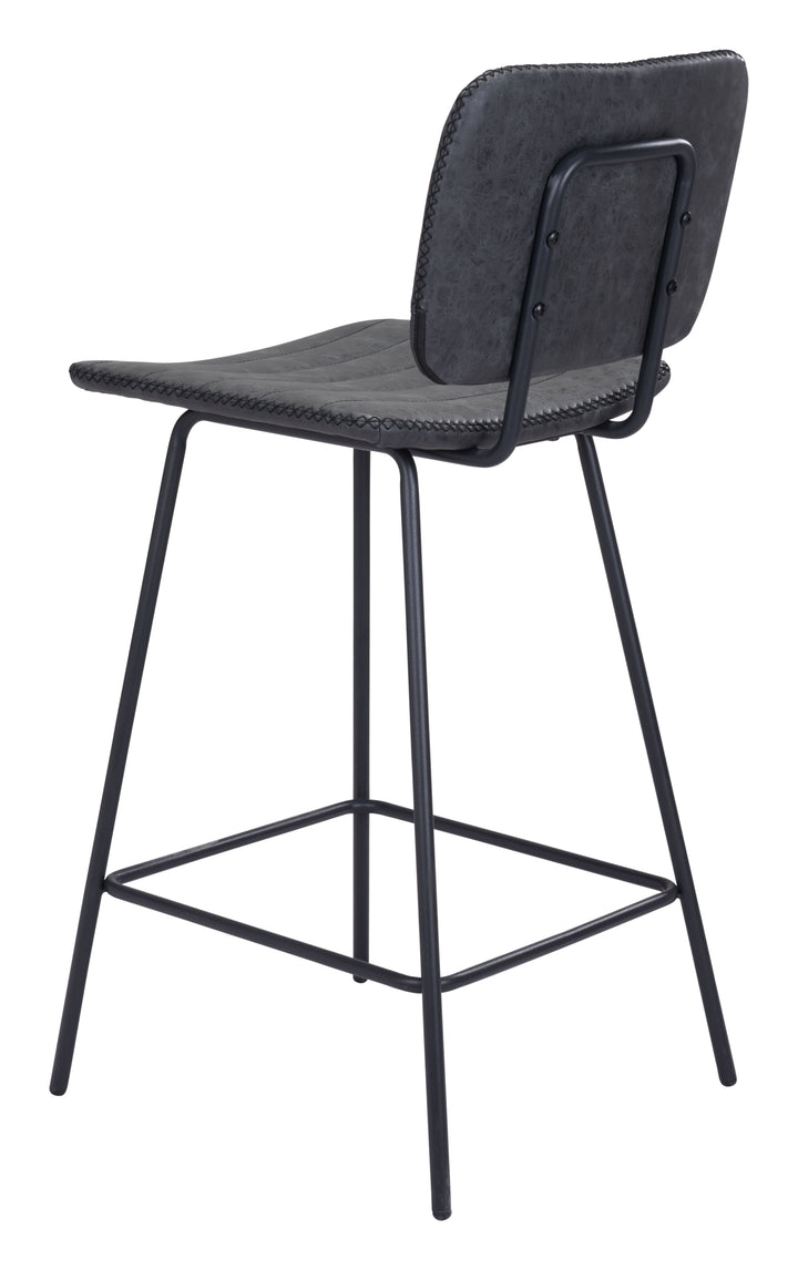 Zuo Boston Counter Stool (Set of 2) Vintage Black