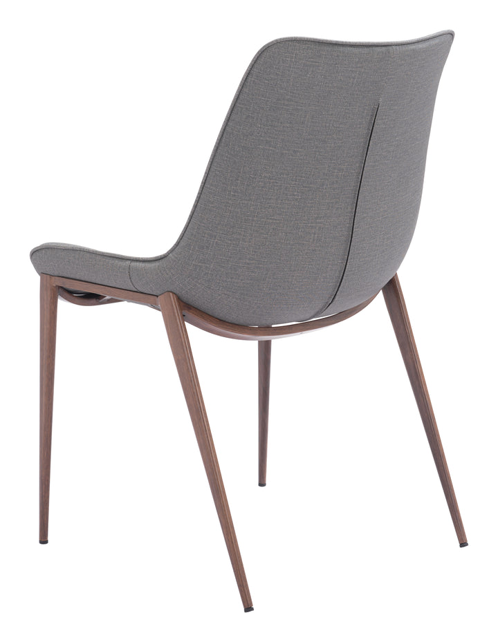 Zuo Magnus Dining Chair (Set of 2) Slate Gray & Walnut