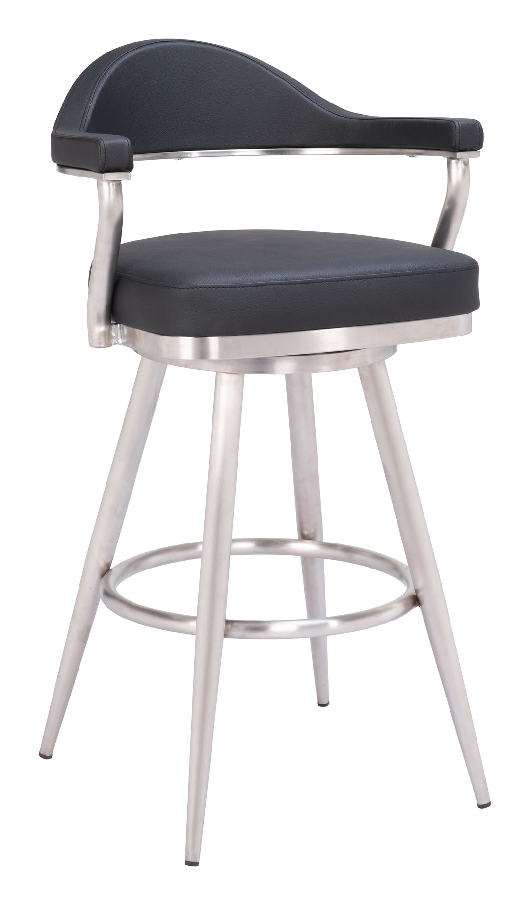 Zuo Vagur Swivel Barstool Black