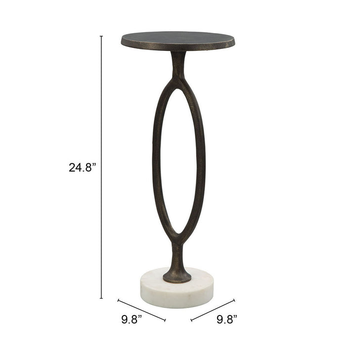 Zuo Bonita Accent Table Bronze