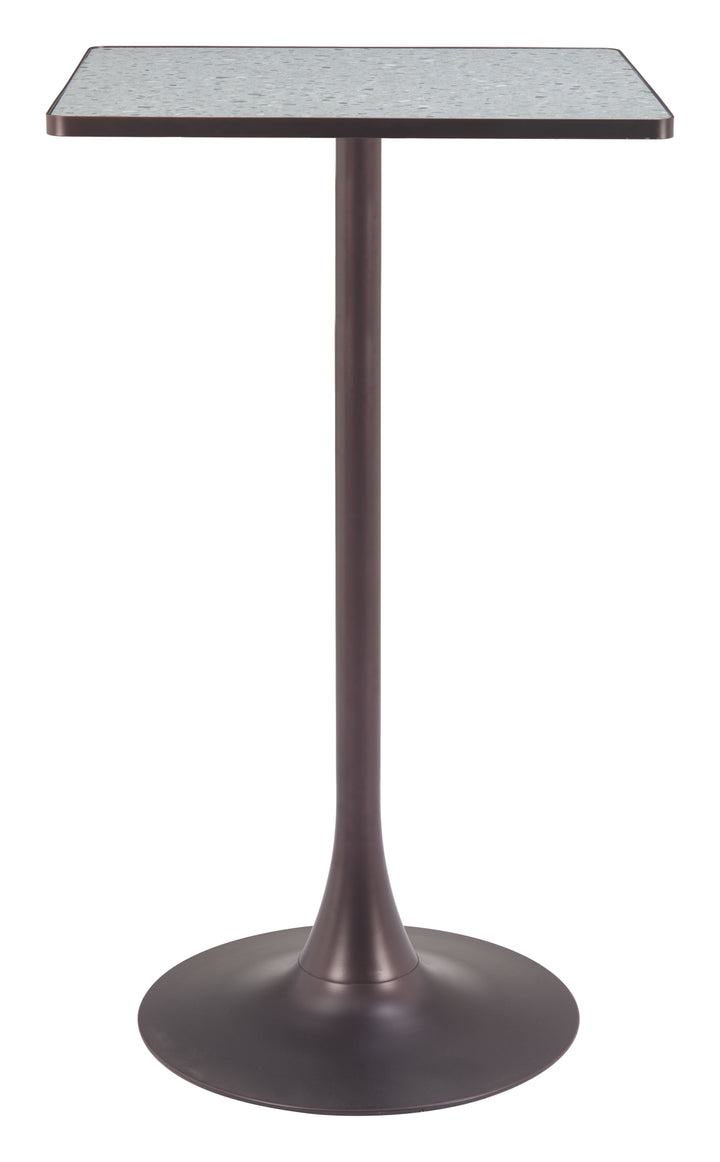 Zuo Spot Bar Table Gray & Bronze