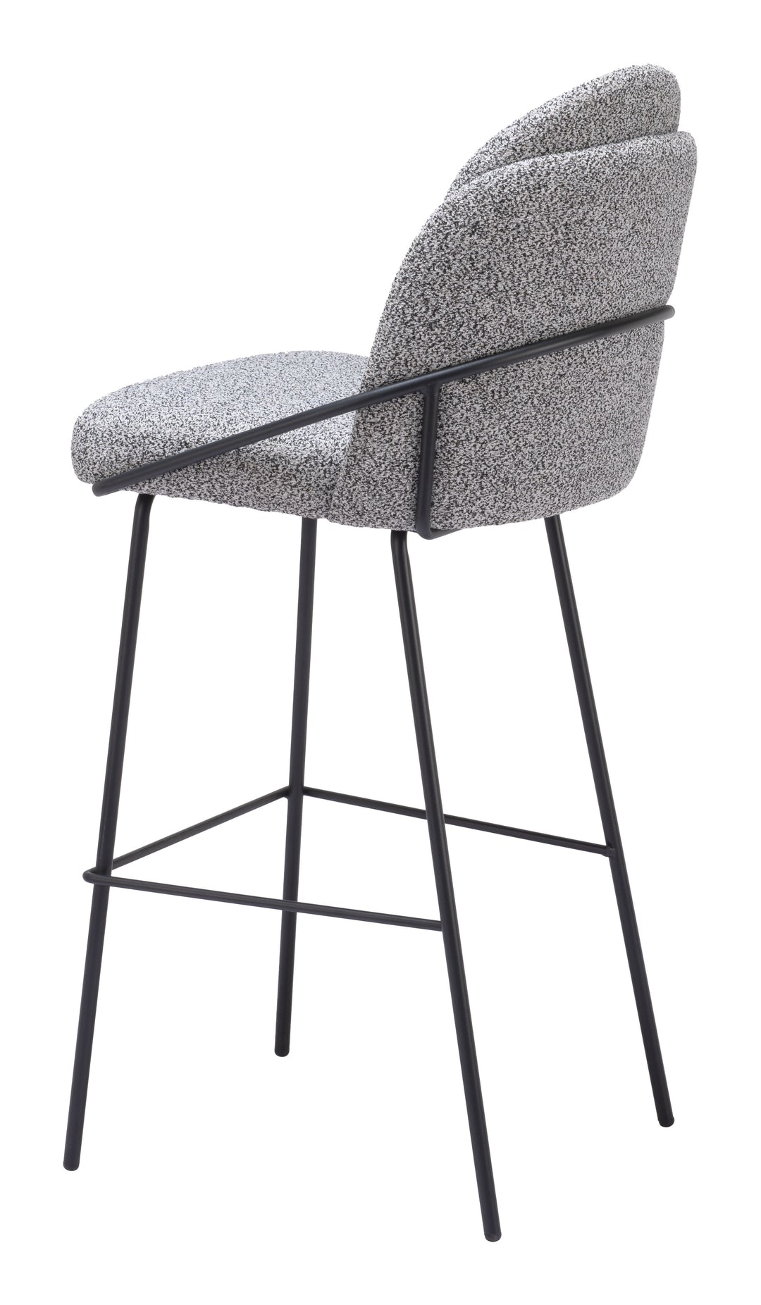 Zuo Jambi Barstool (Set of 2) Black & White
