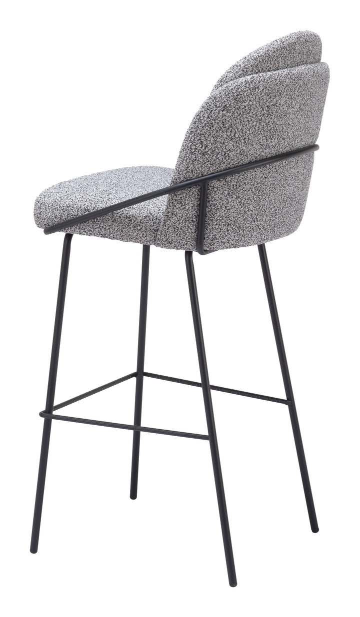 Zuo Jambi Barstool (Set of 2) Black & White