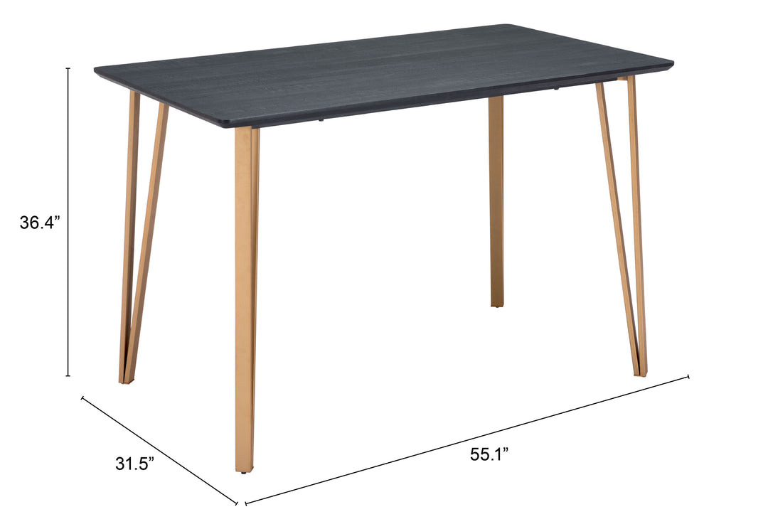Zuo Deus Counter Table Black