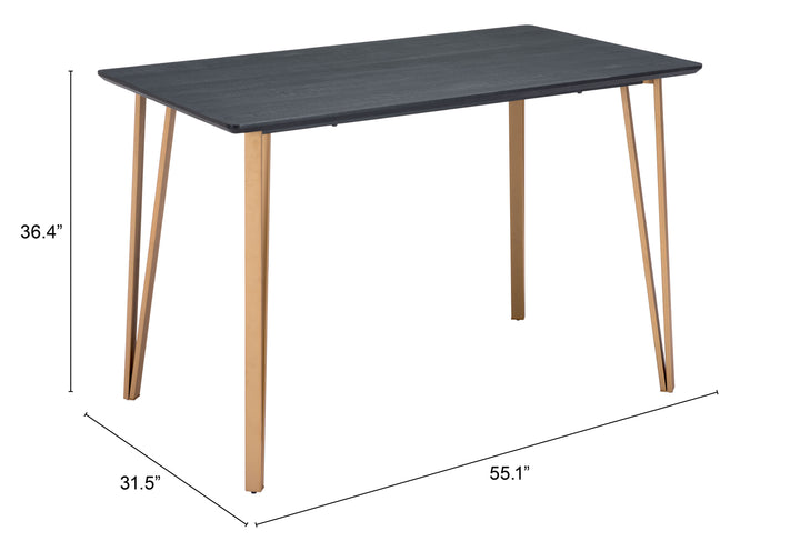 Zuo Deus Counter Table Black