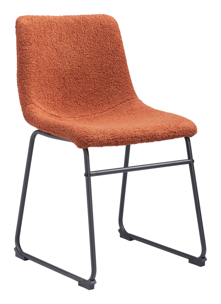 Zuo Smart Dining Chair (Set of 2) Burnt Orange
