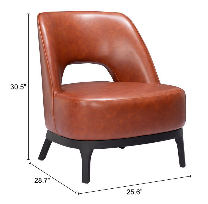 Zuo Mistley Accent Chair Brown