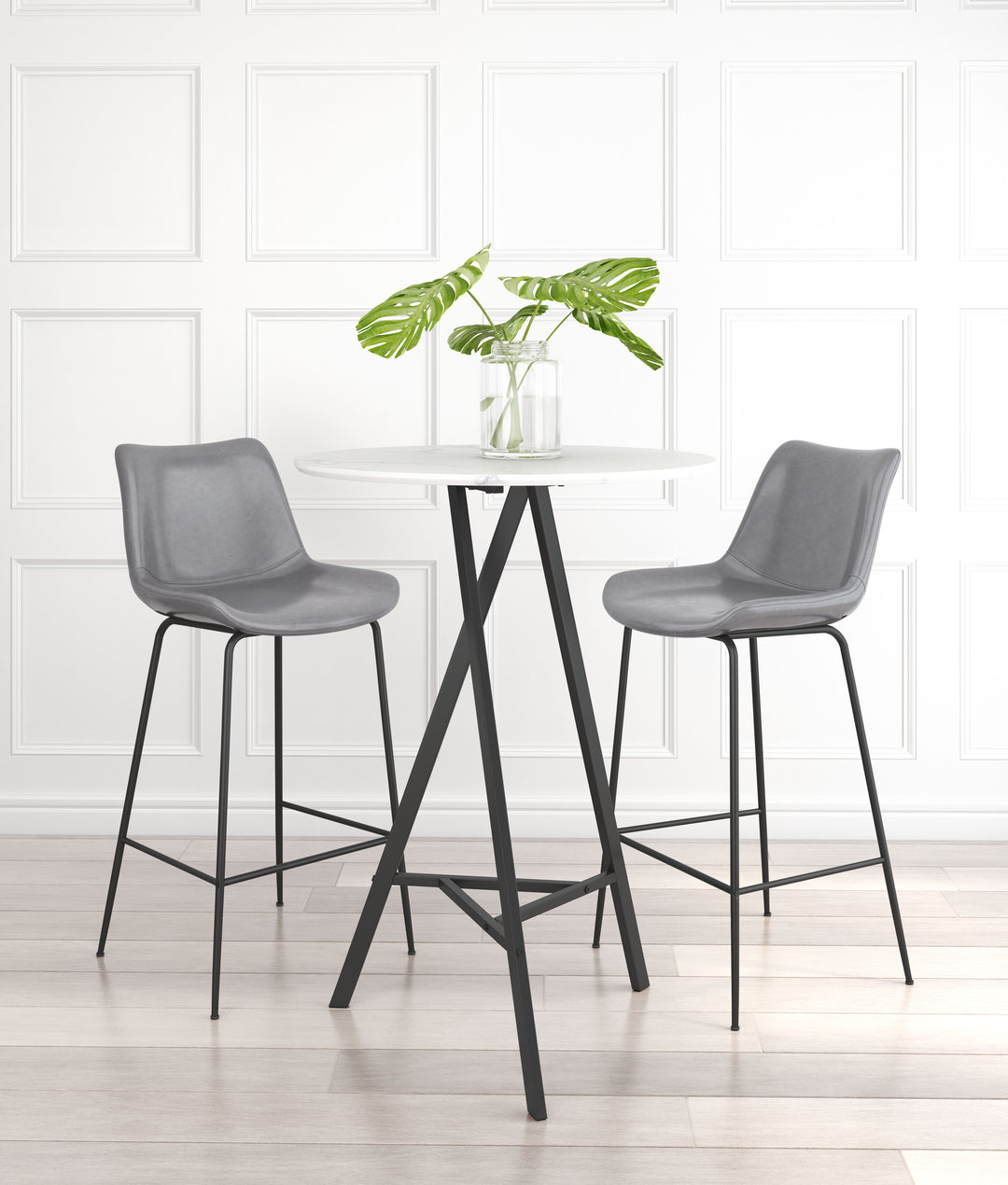 Zuo Byron Barstool Gray