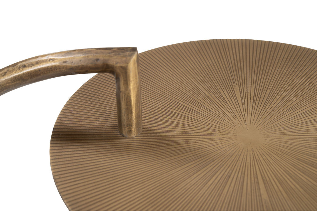 Zuo Voler Side Table Brass